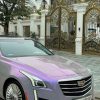Nâng Tầm Đẳng Cấp Cadillac CTS Với Bản Wrap Đổi Màu Iridescent Purple Tại Evo Car