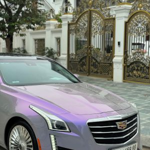 Nâng Tầm Đẳng Cấp Cadillac CTS Với Bản Wrap Đổi Màu Iridescent Purple Tại Evo Car